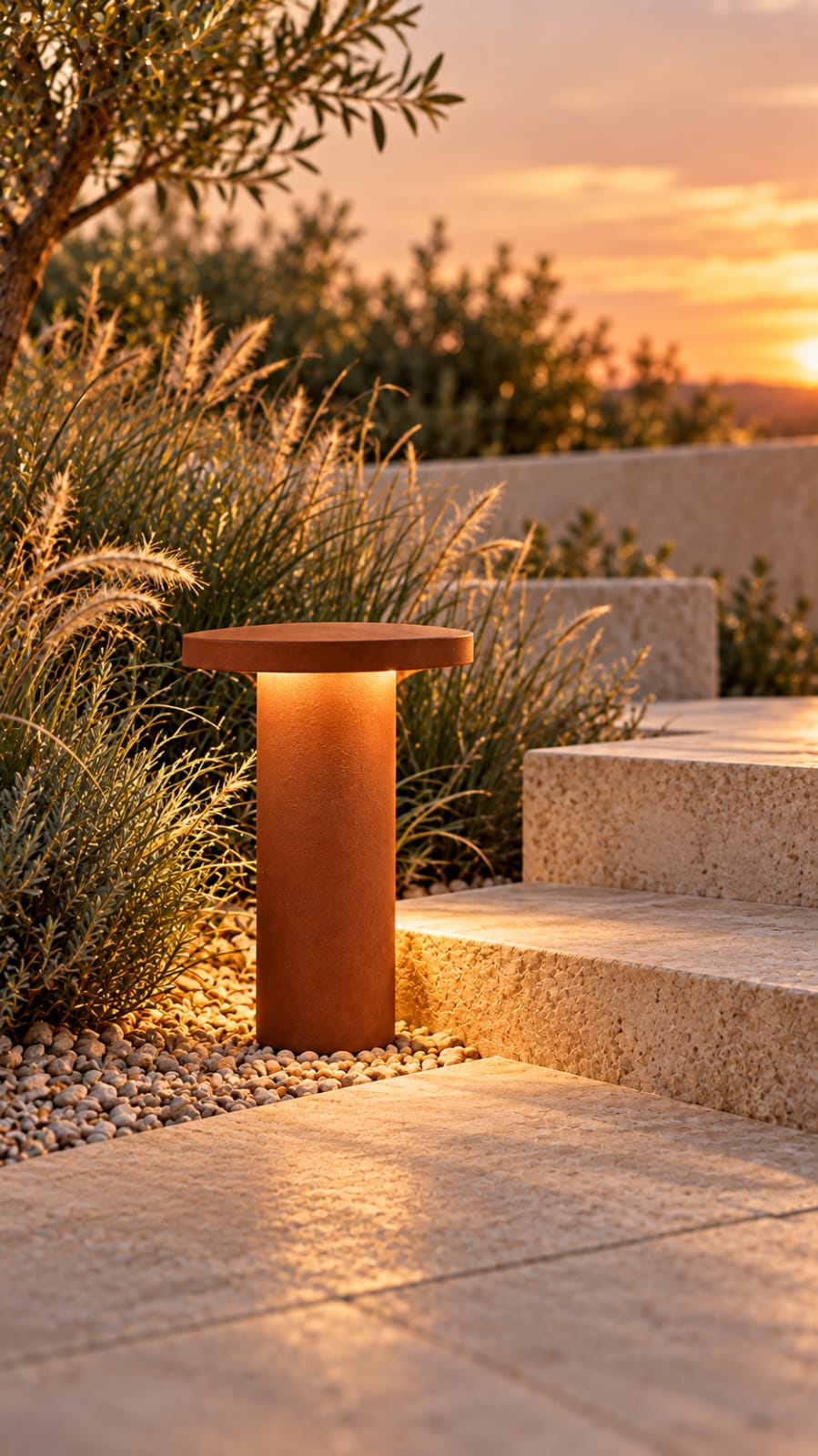 Borne de jardin terracotta à tête ronde - vue 4