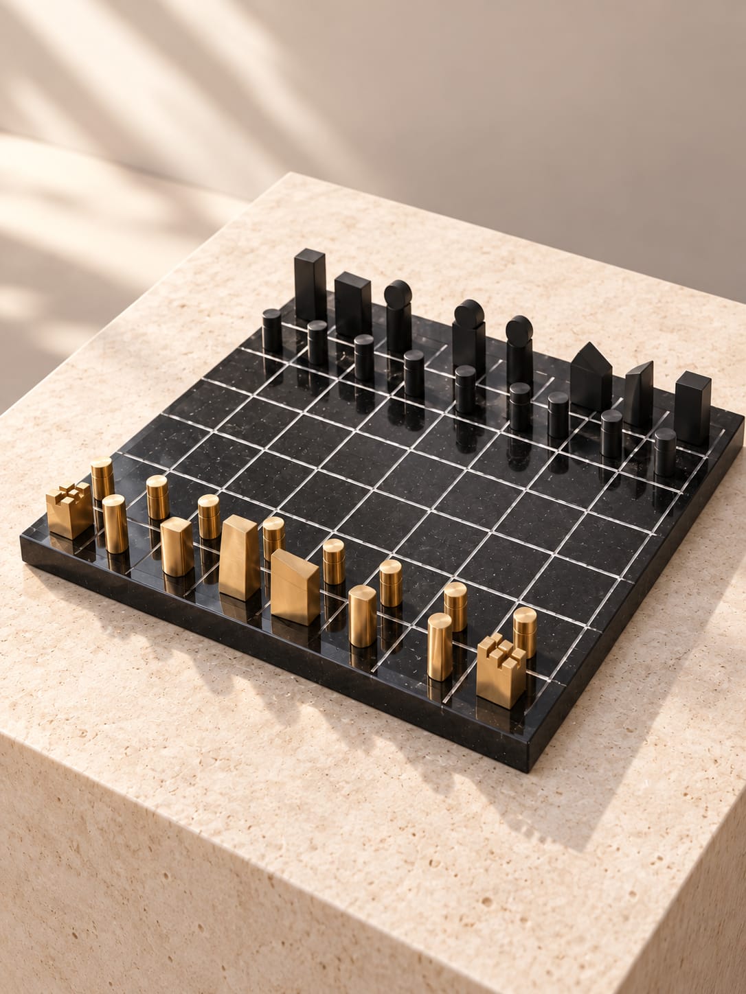 Jeu d’échecs décoratif géométrique - vue 4