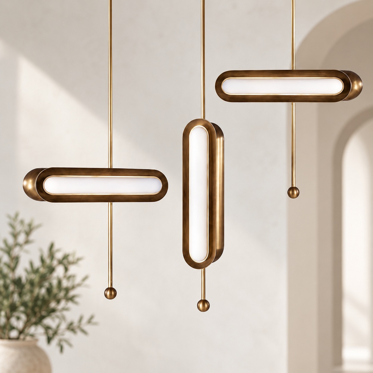 Suspensions Capsule finition bronze - vue 5