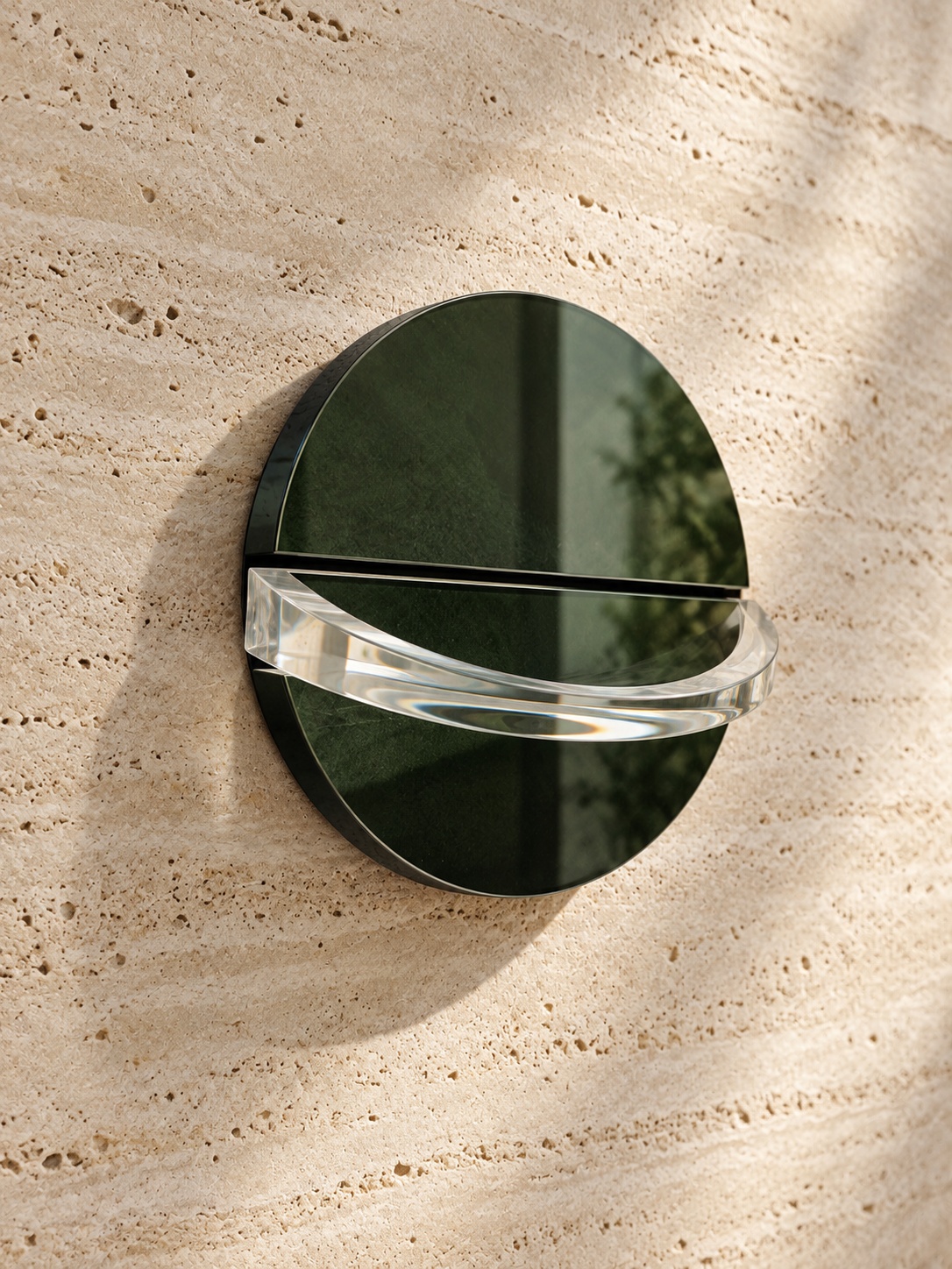 Décoration ronde à effet miroir fumé - vue 3