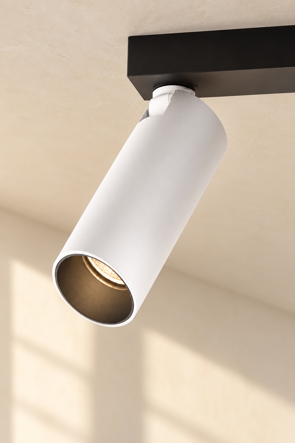 Spot cylindrique orientable blanc - vue 4