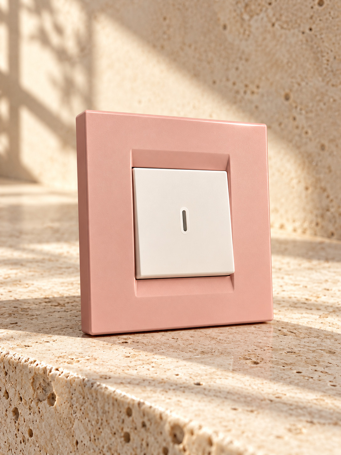 Interrupteur simple rose - vue 3
