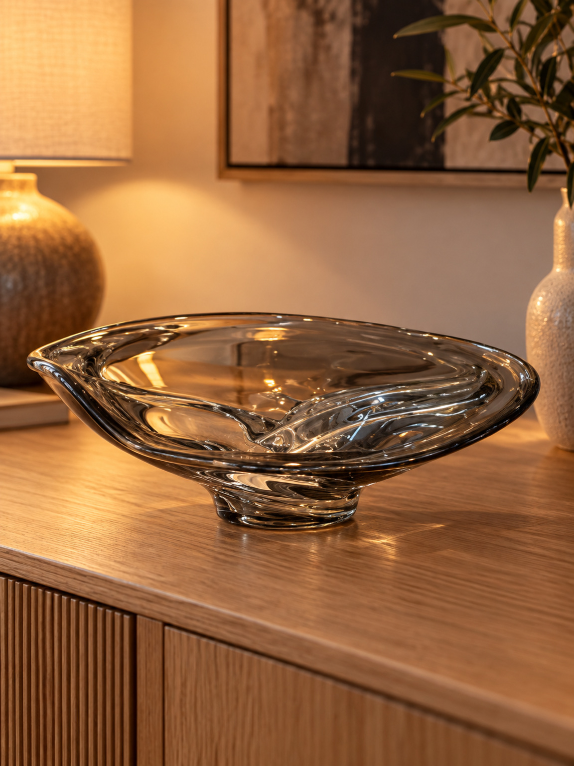 Coupe basse en verre fumé - vue 3