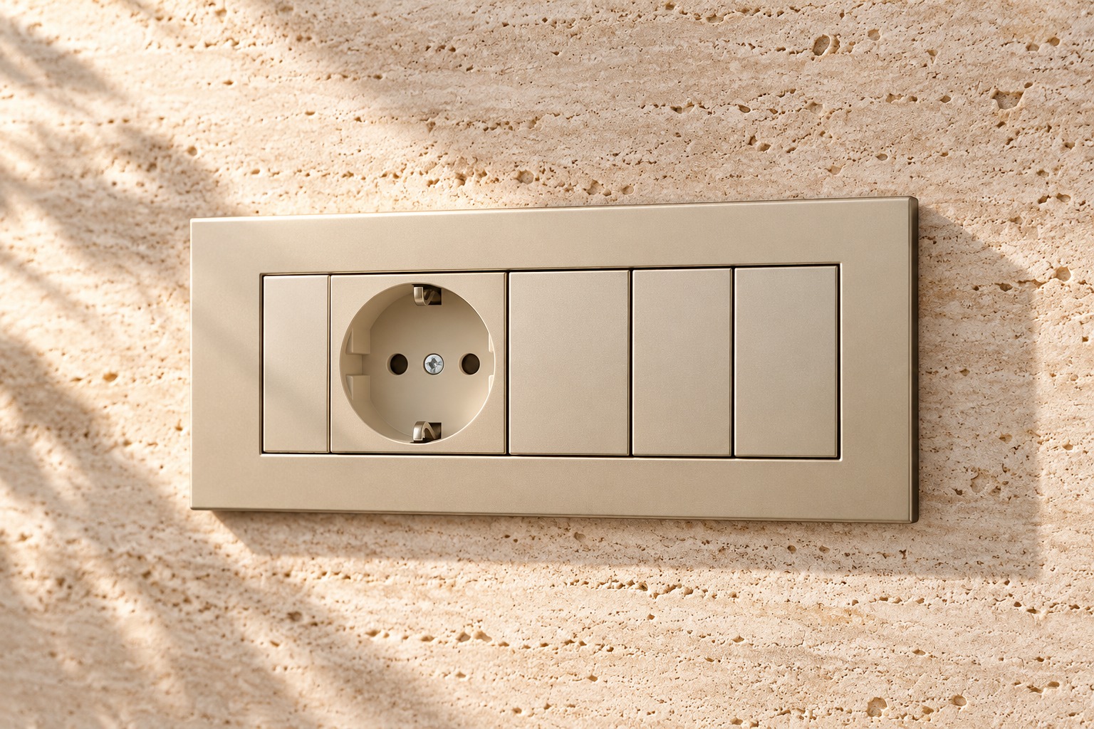 Plaque modulaire champagne prise et commandes - vue 2