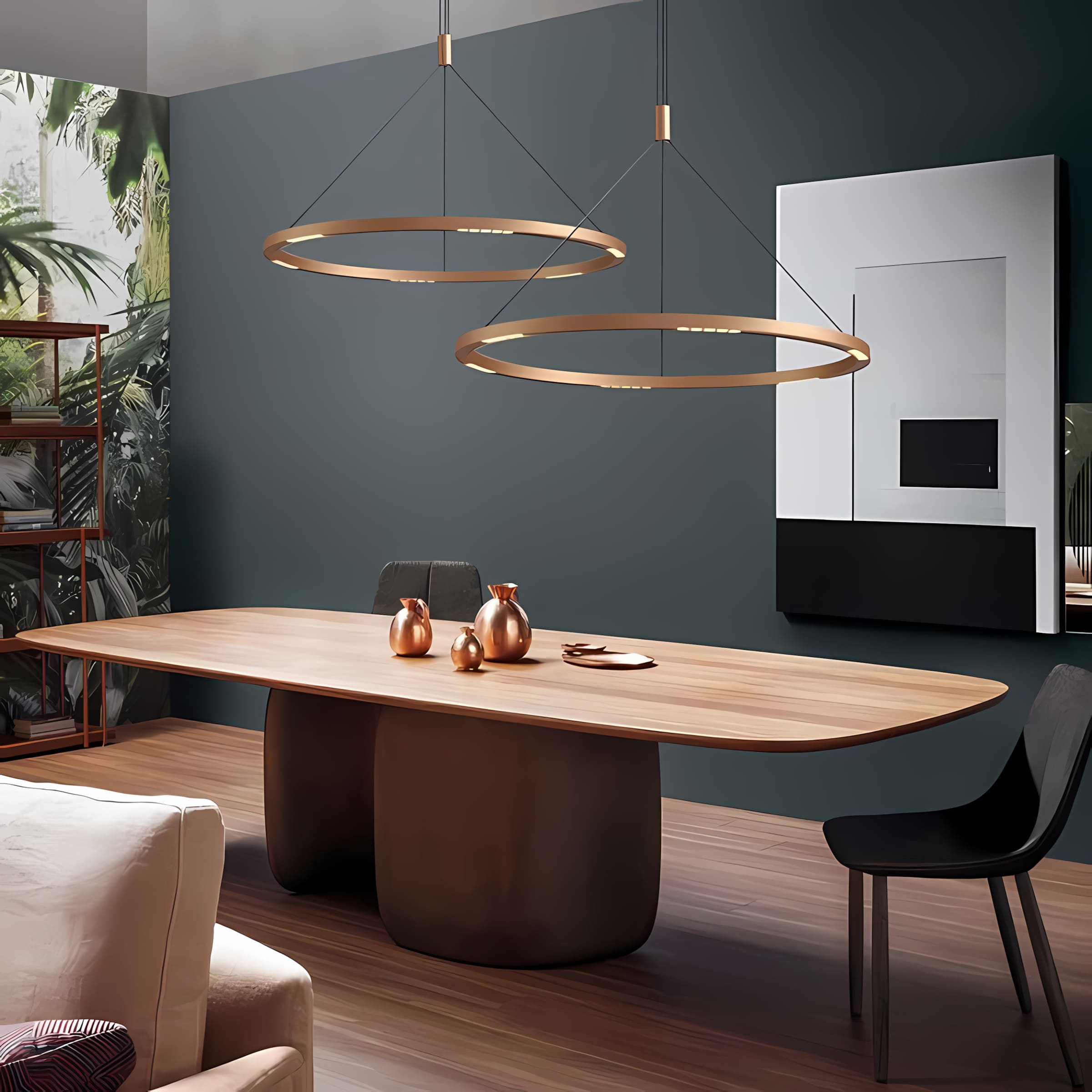 Lustre "Aura Dorée" - vue 2