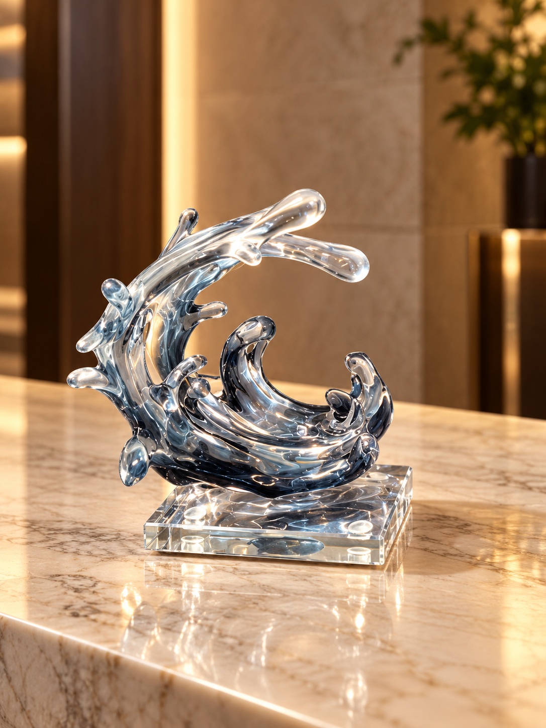 Sculpture décorative Vague — petit modèle - vue 4