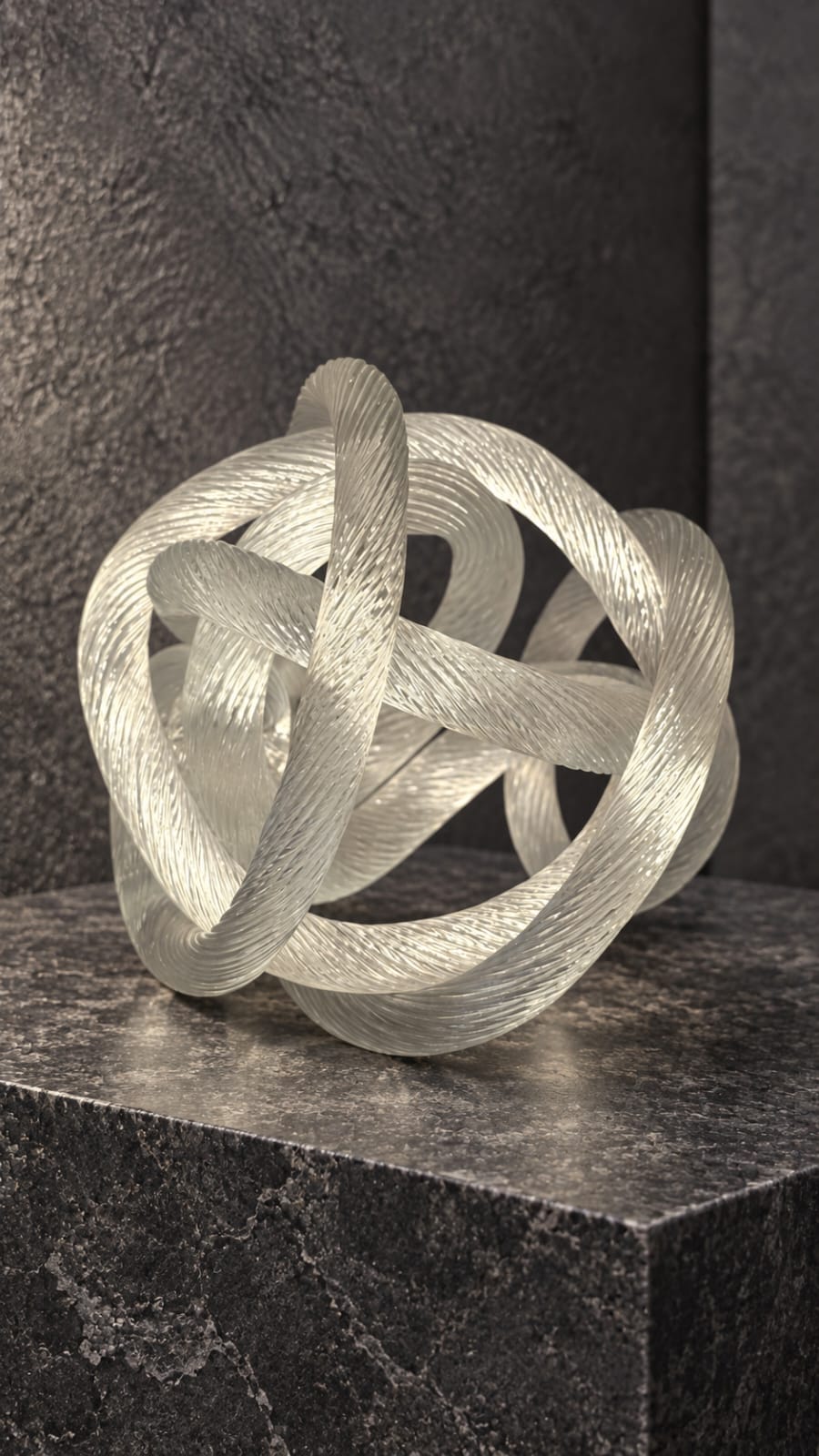 Sculpture décorative à boucles entrelacées - vue 5