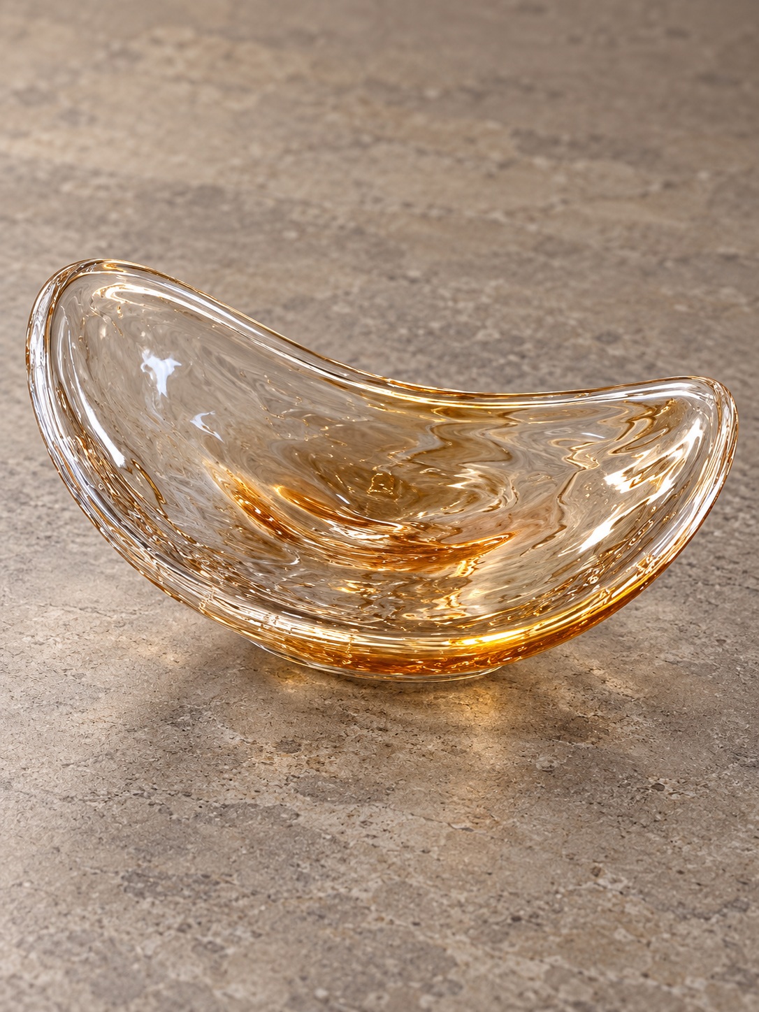 Coupelle décorative en verre ambré - vue 3