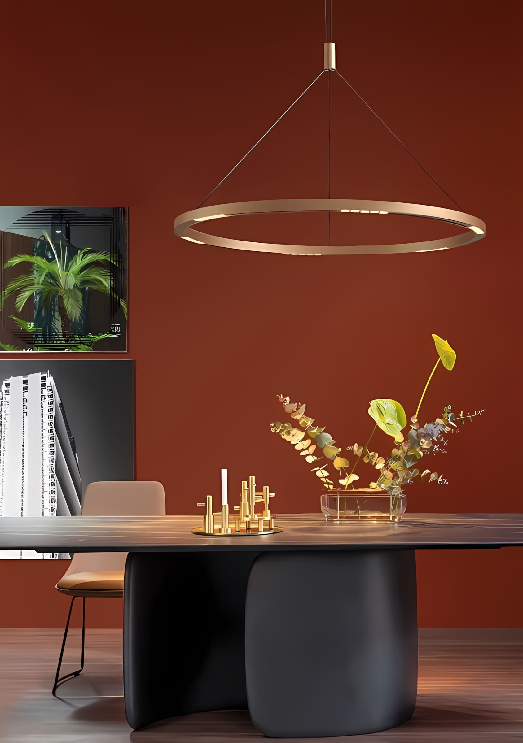 Lustre "Aura Dorée" - vue 5