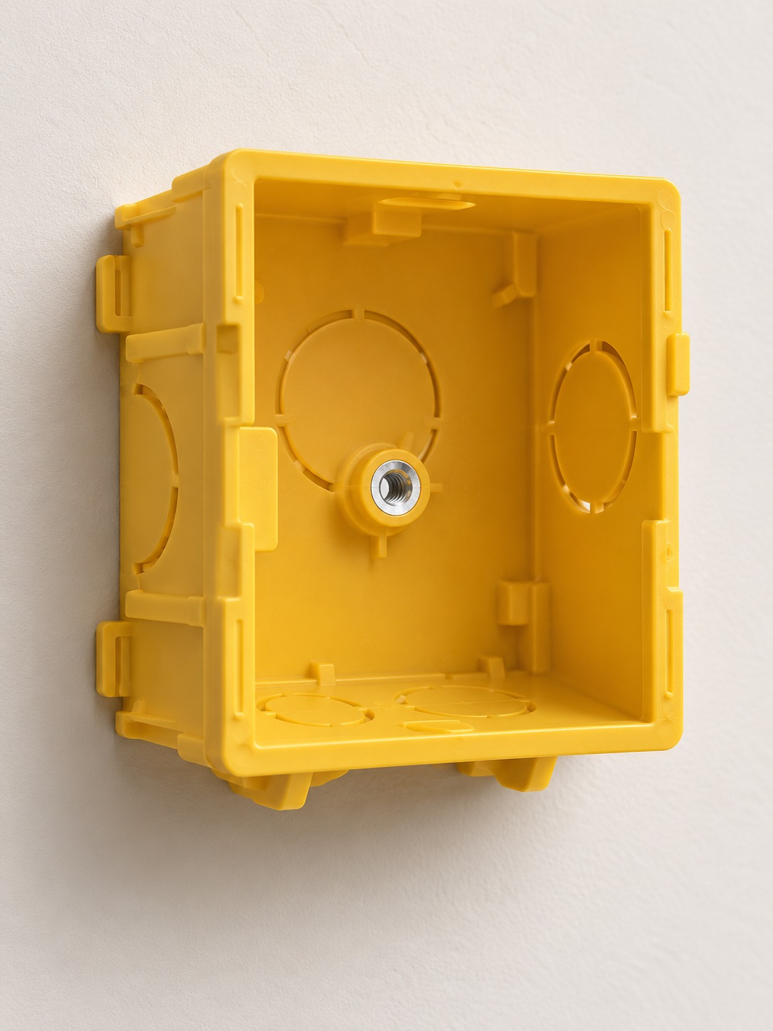 Boîte d’encastrement simple jaune - vue 4