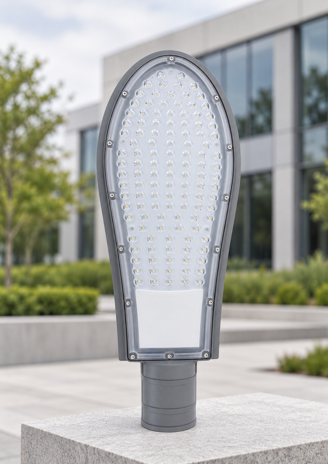 Luminaire LED de voirie gris - vue 4