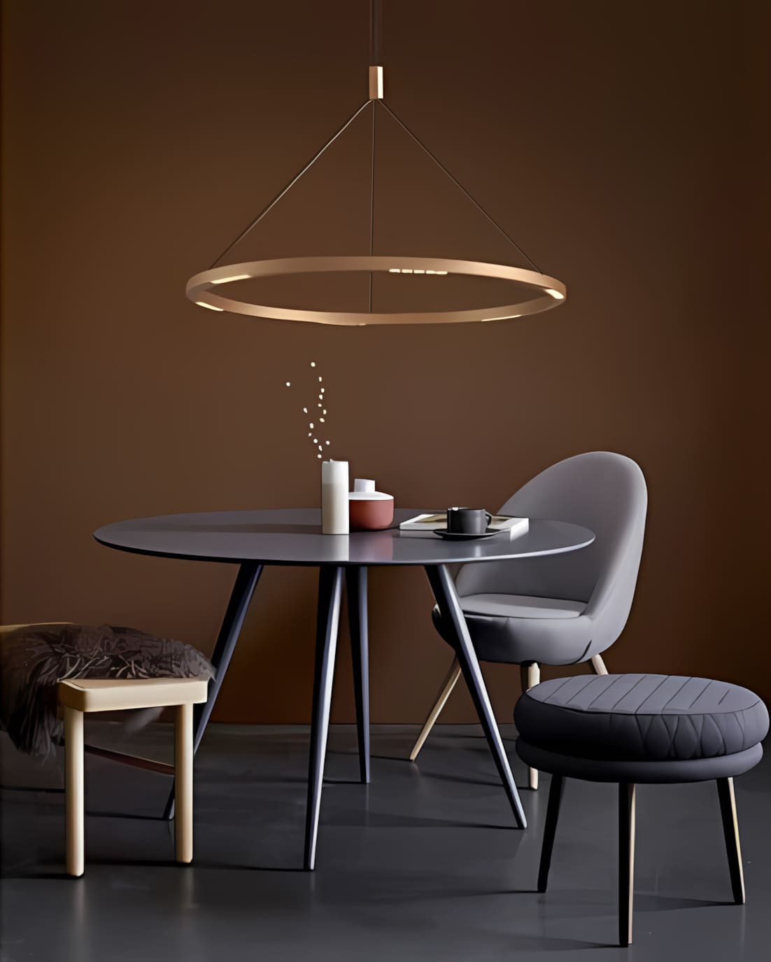 Lustre "Aura Dorée" - vue 4
