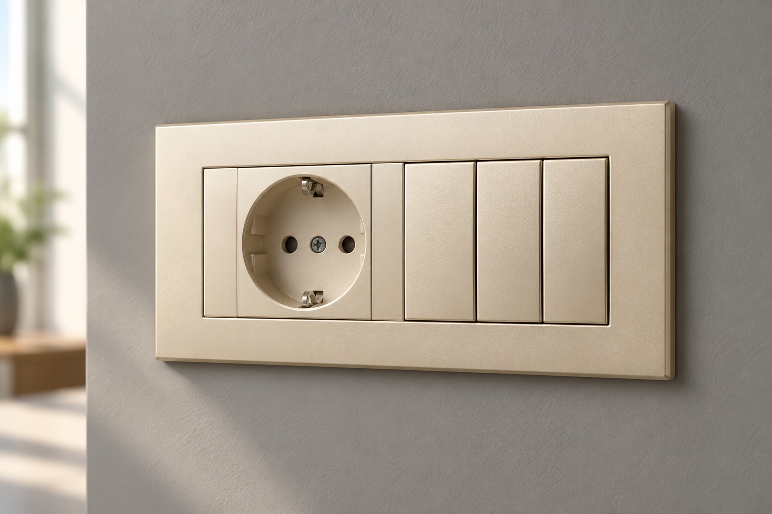 Plaque modulaire champagne prise et commandes - vue 4