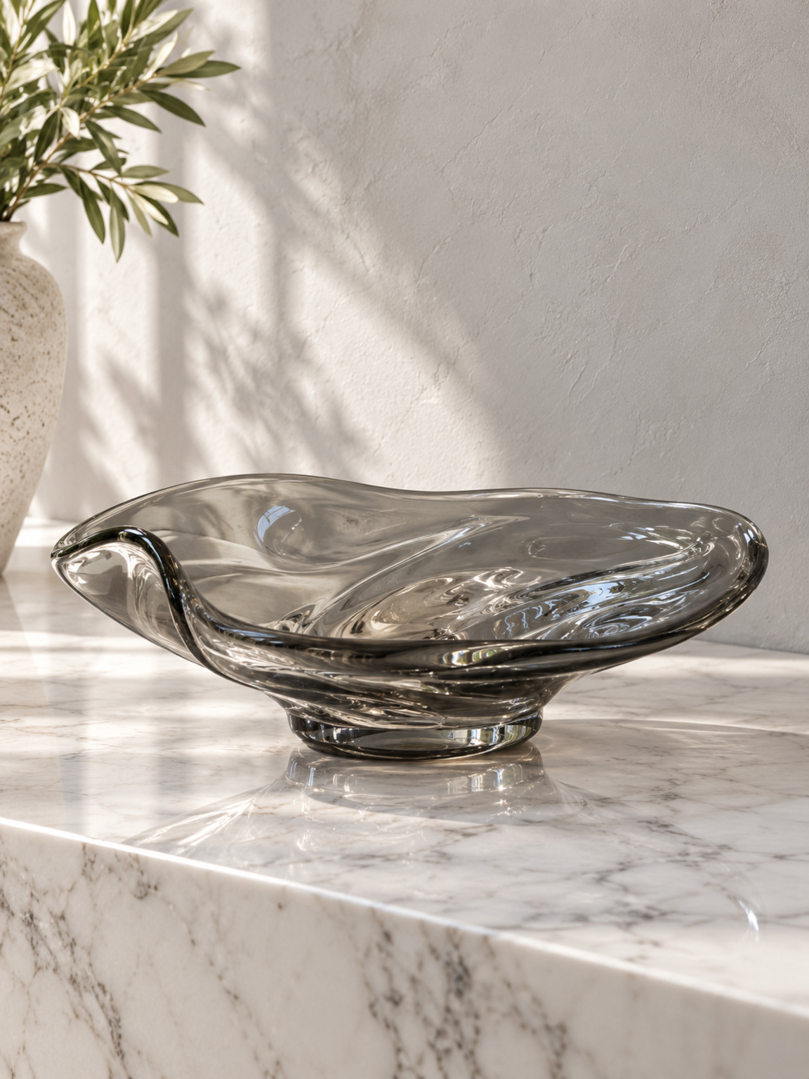Coupe basse en verre fumé - vue 4