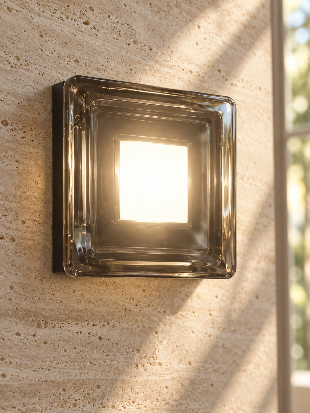 Applique  carrée fumée à reliefs - vue 7