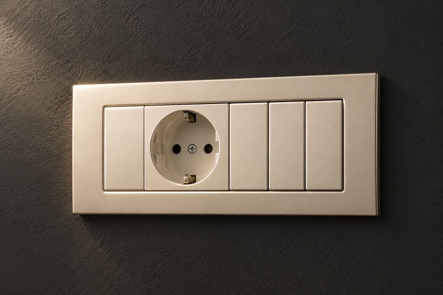 Plaque modulaire champagne prise et commandes - vue 3
