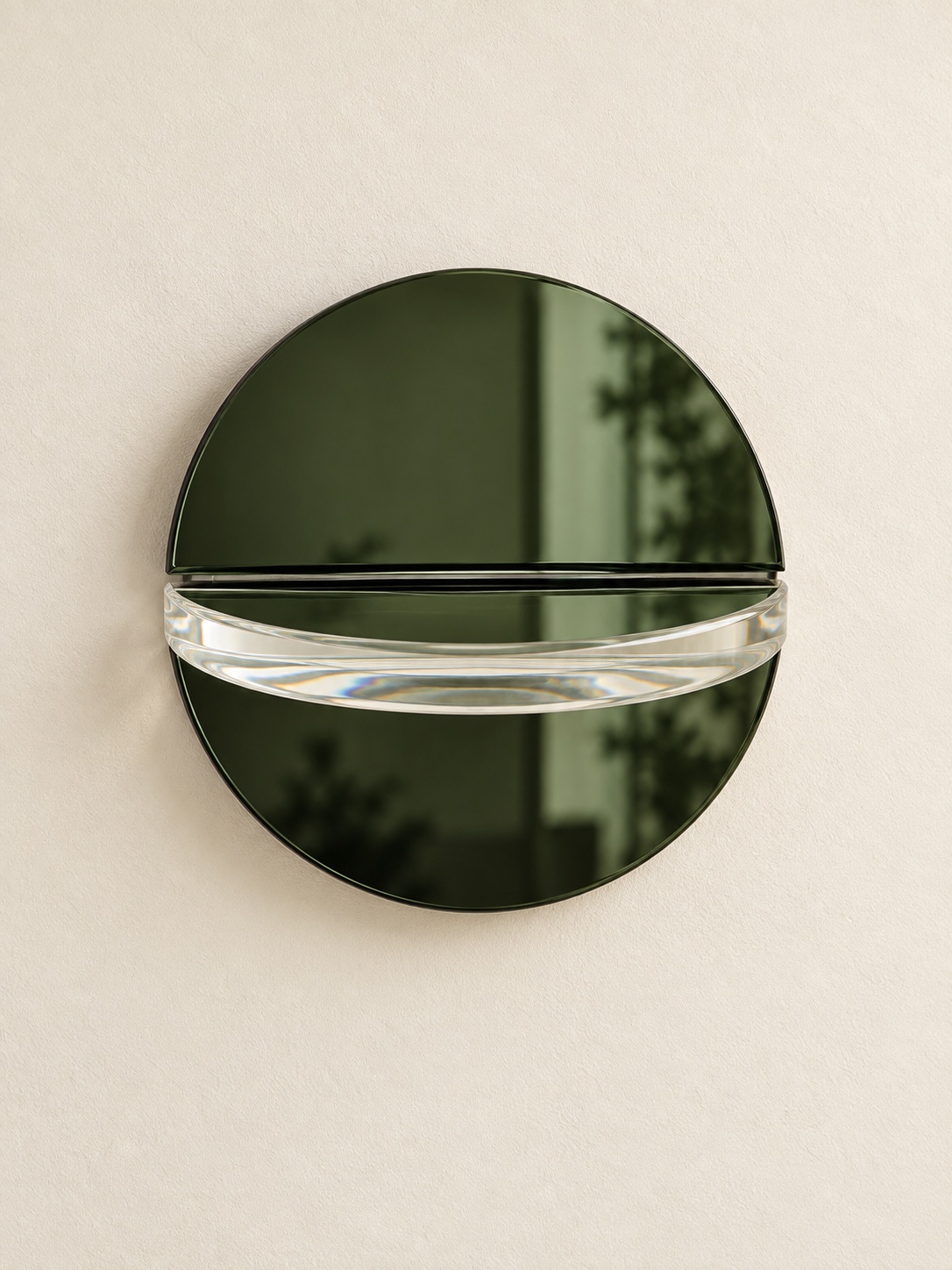 Décoration ronde à effet miroir fumé - vue 4