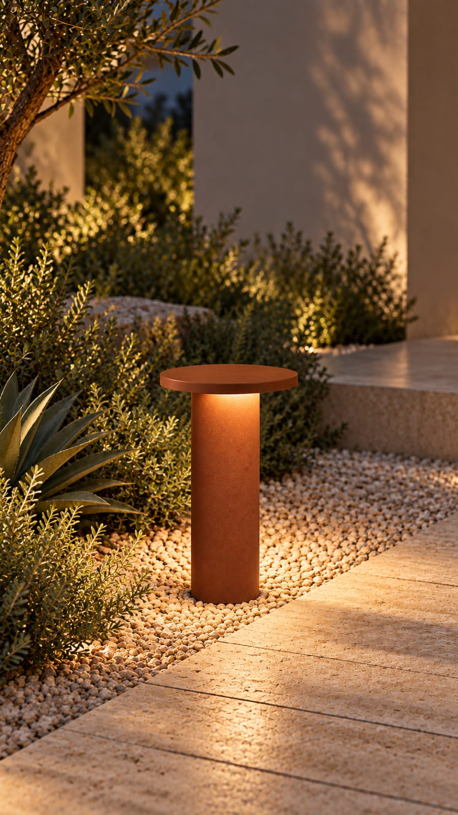 Borne de jardin terracotta à tête ronde - vue 3