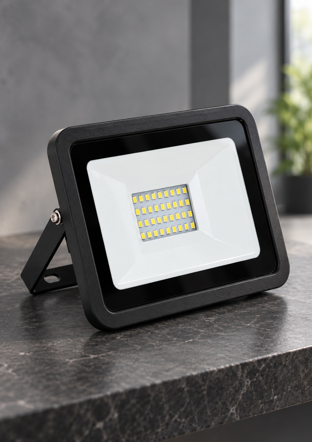 Projecteur LED rectangulaire noir - vue 3