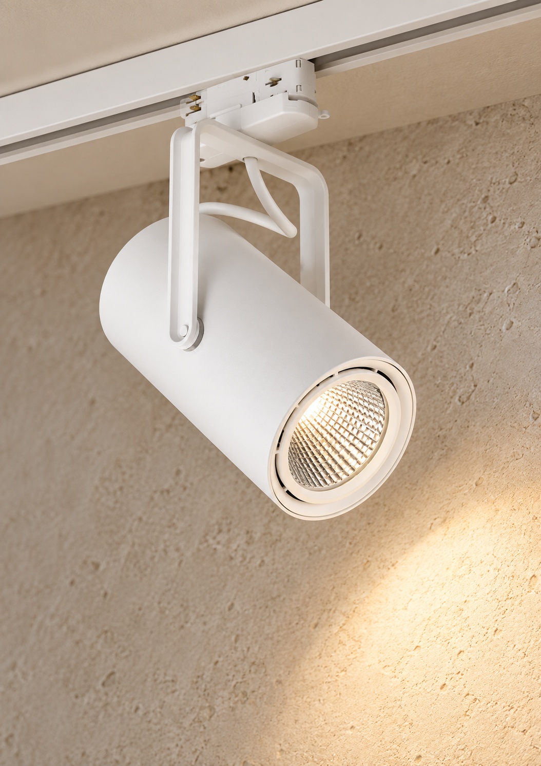 Spot cylindrique blanc orientable - vue 4
