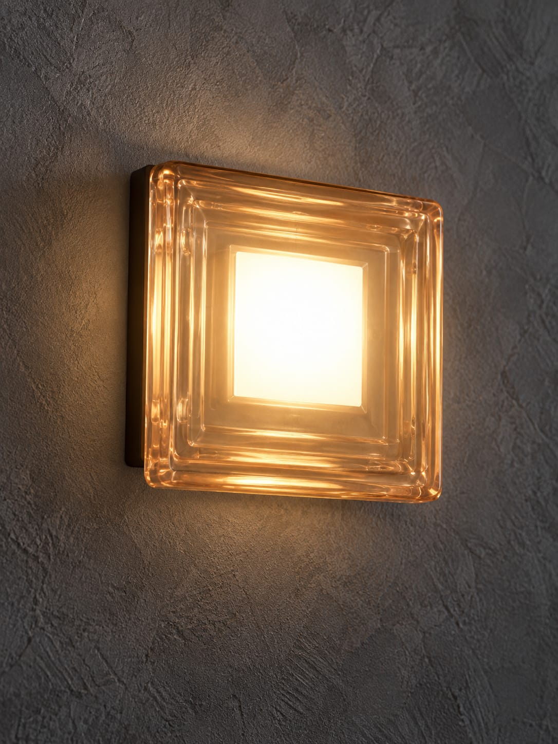 Applique  carrée fumée à reliefs - vue 3