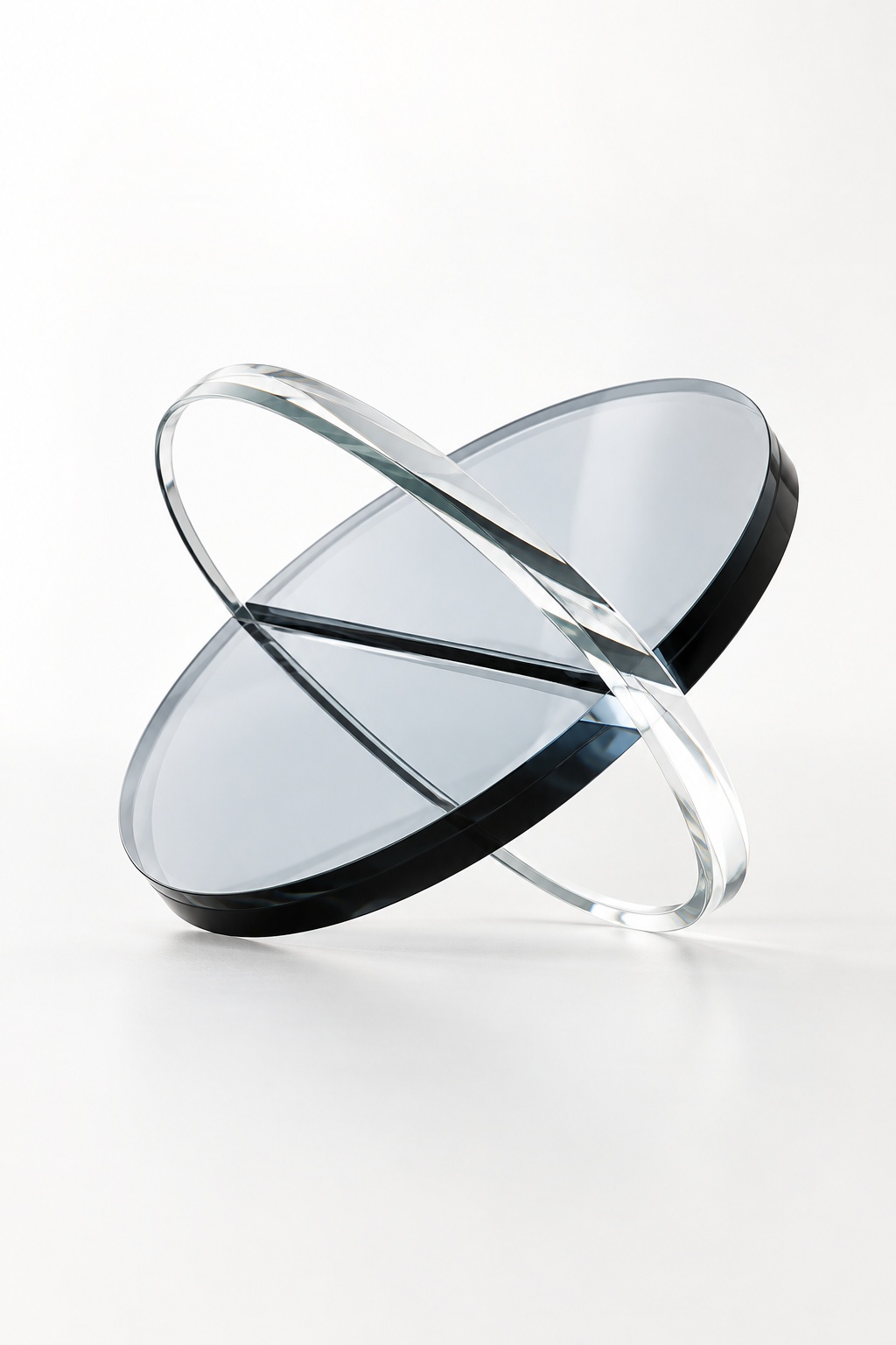 Sculpture orbitale translucide — modèle intermédiaire - vue 4