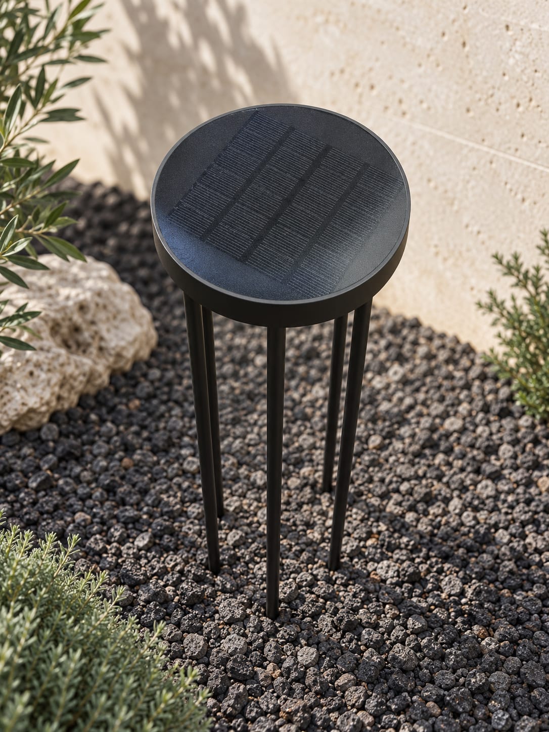 Luminaire solaire de jardin à tête ronde - vue 5