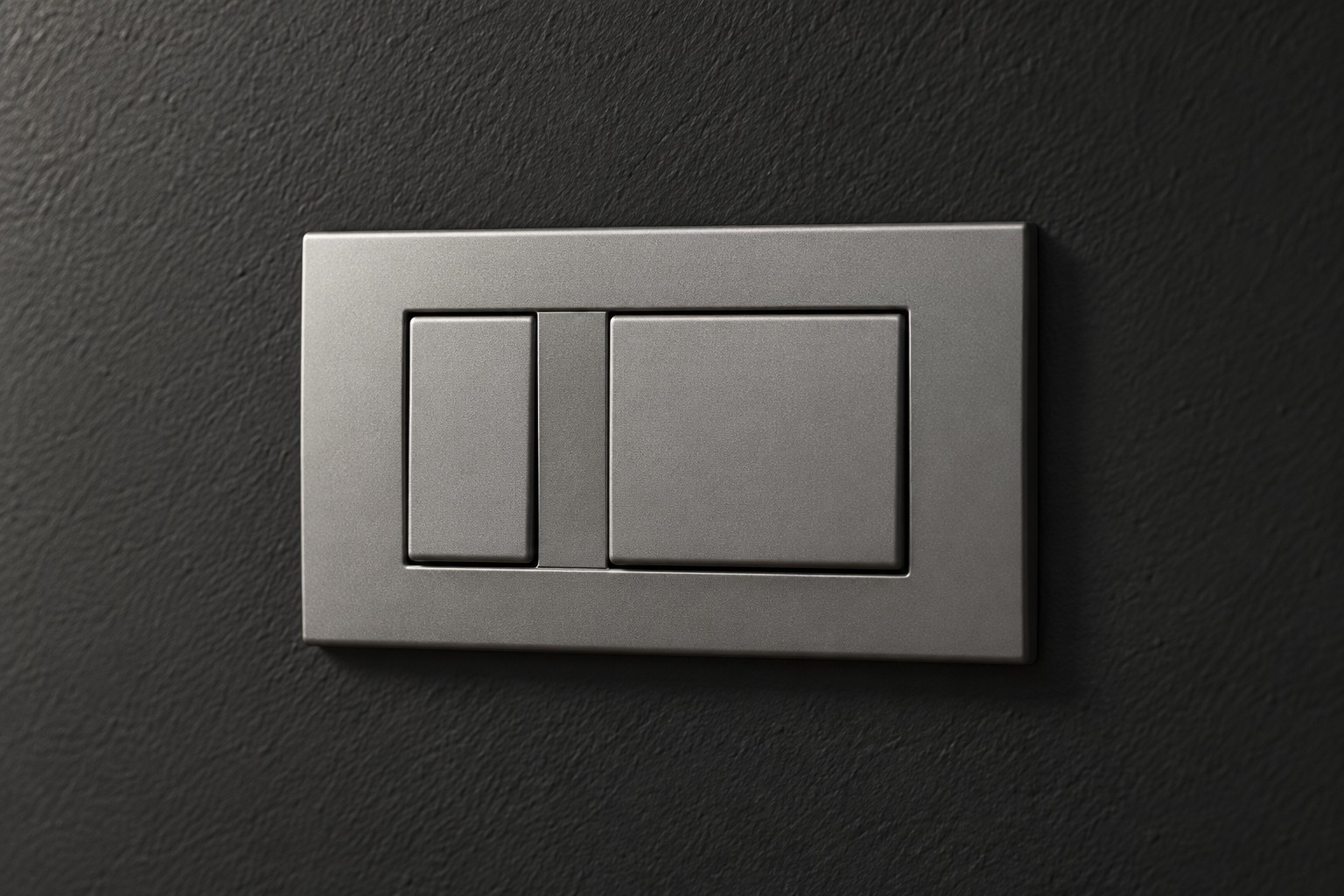 Interrupteur modulaire gris à deux touches - vue 2