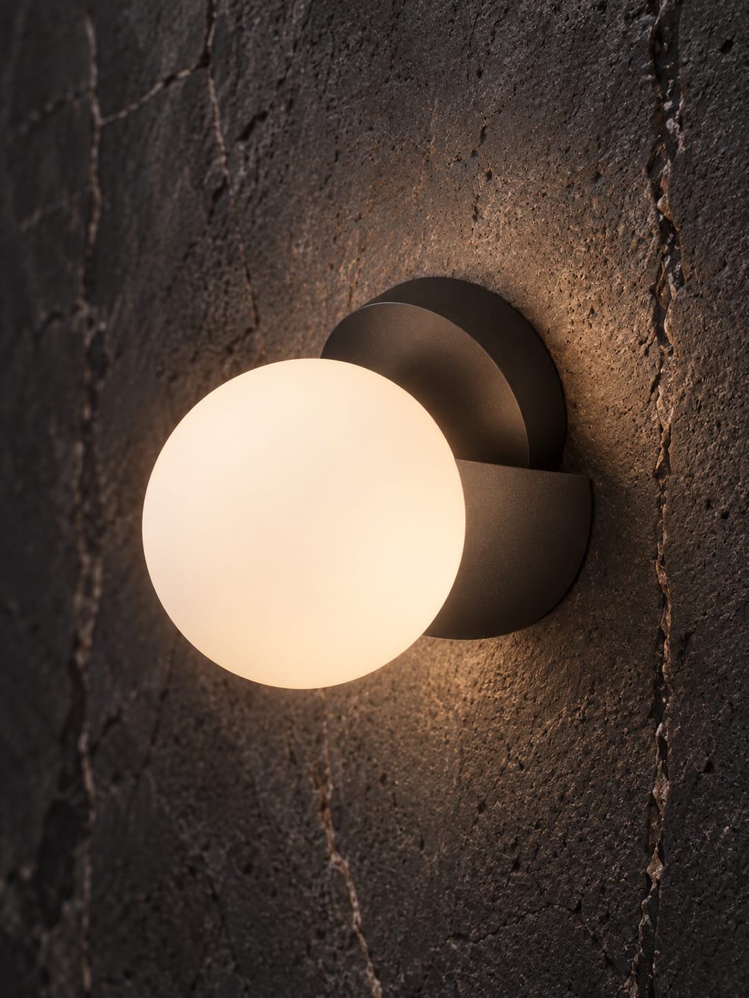 Orbe Doré avec Diffuseur en Verre Opale - vue 5