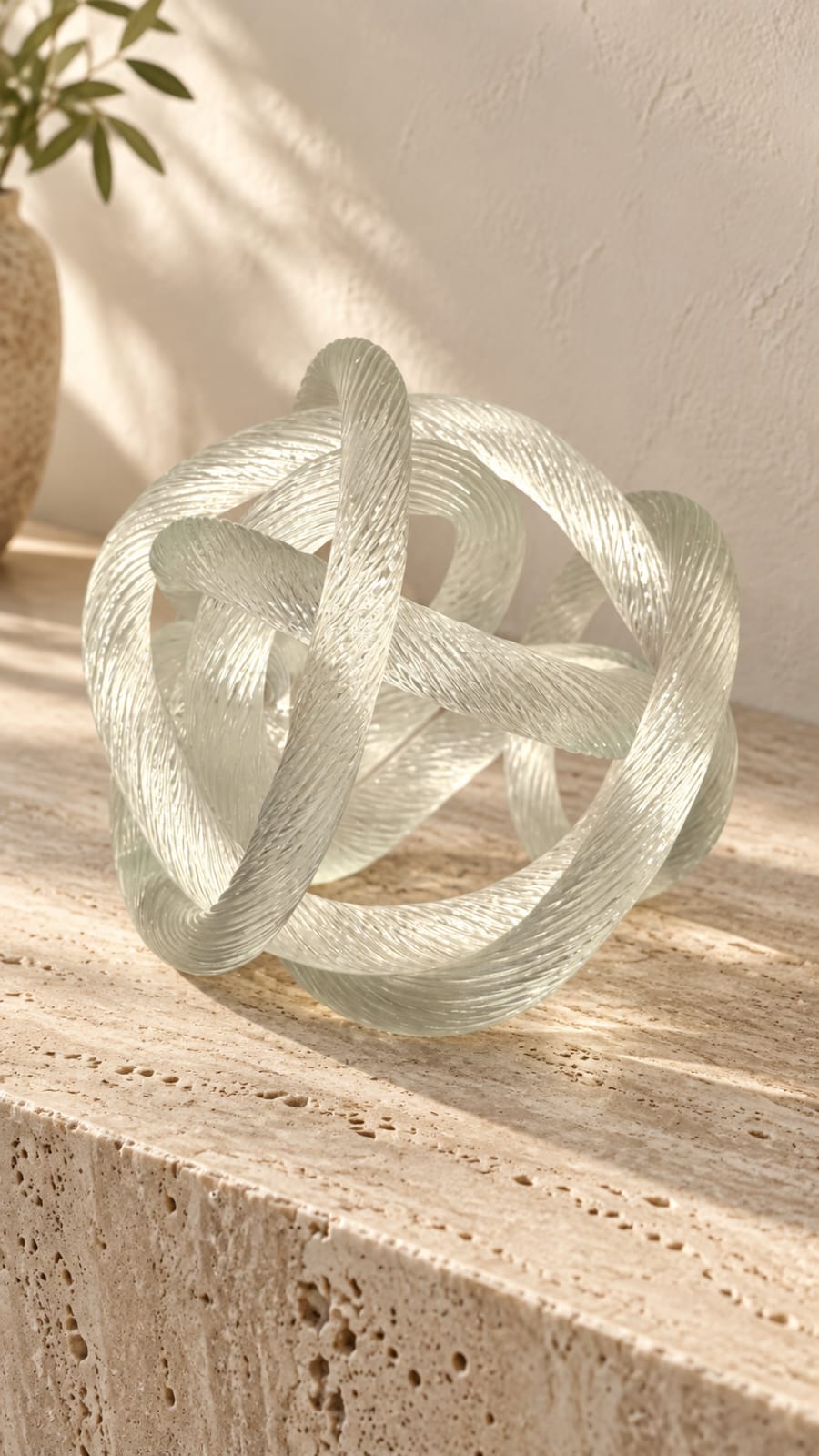 Sculpture décorative à boucles entrelacées - vue 4