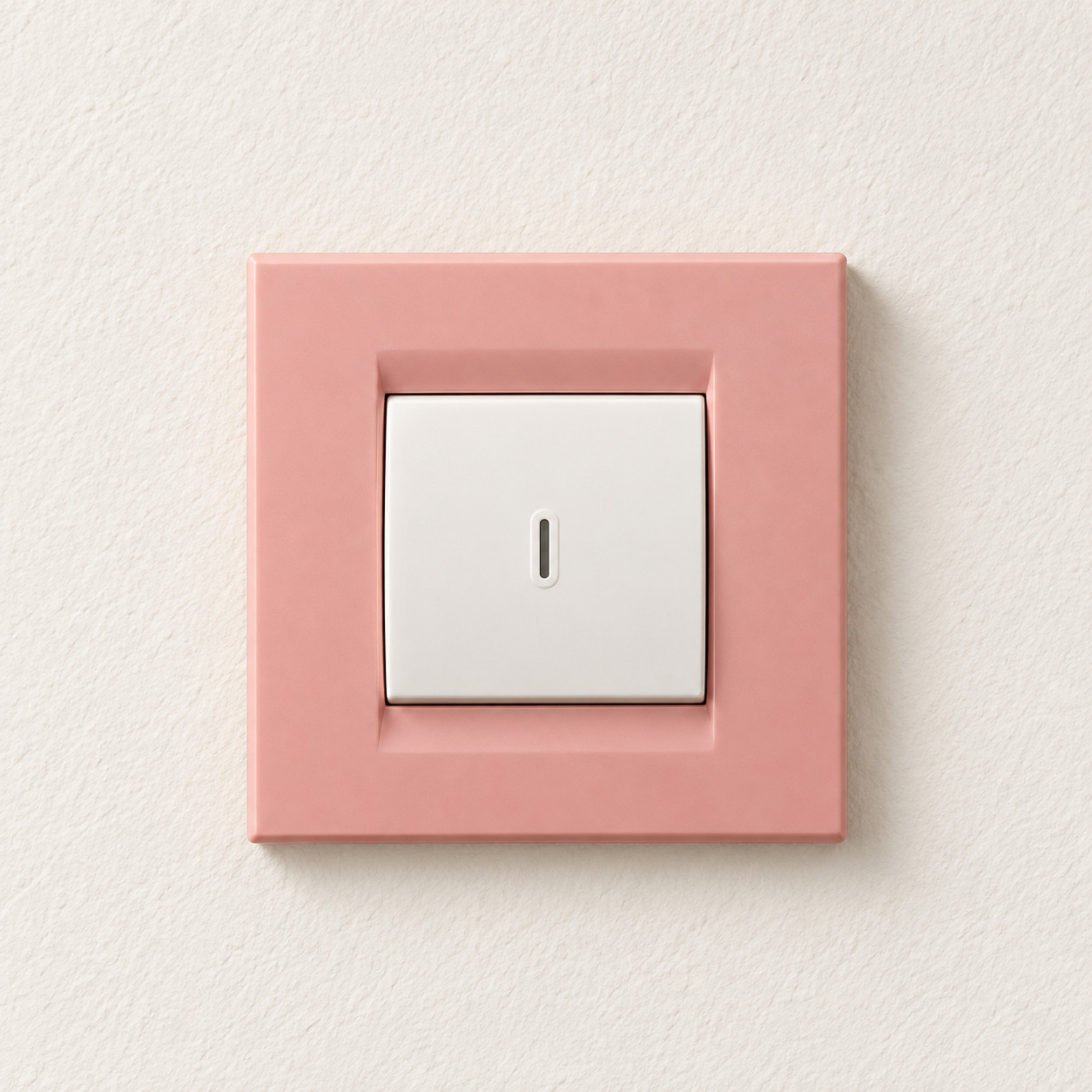 Interrupteur simple rose - vue 4
