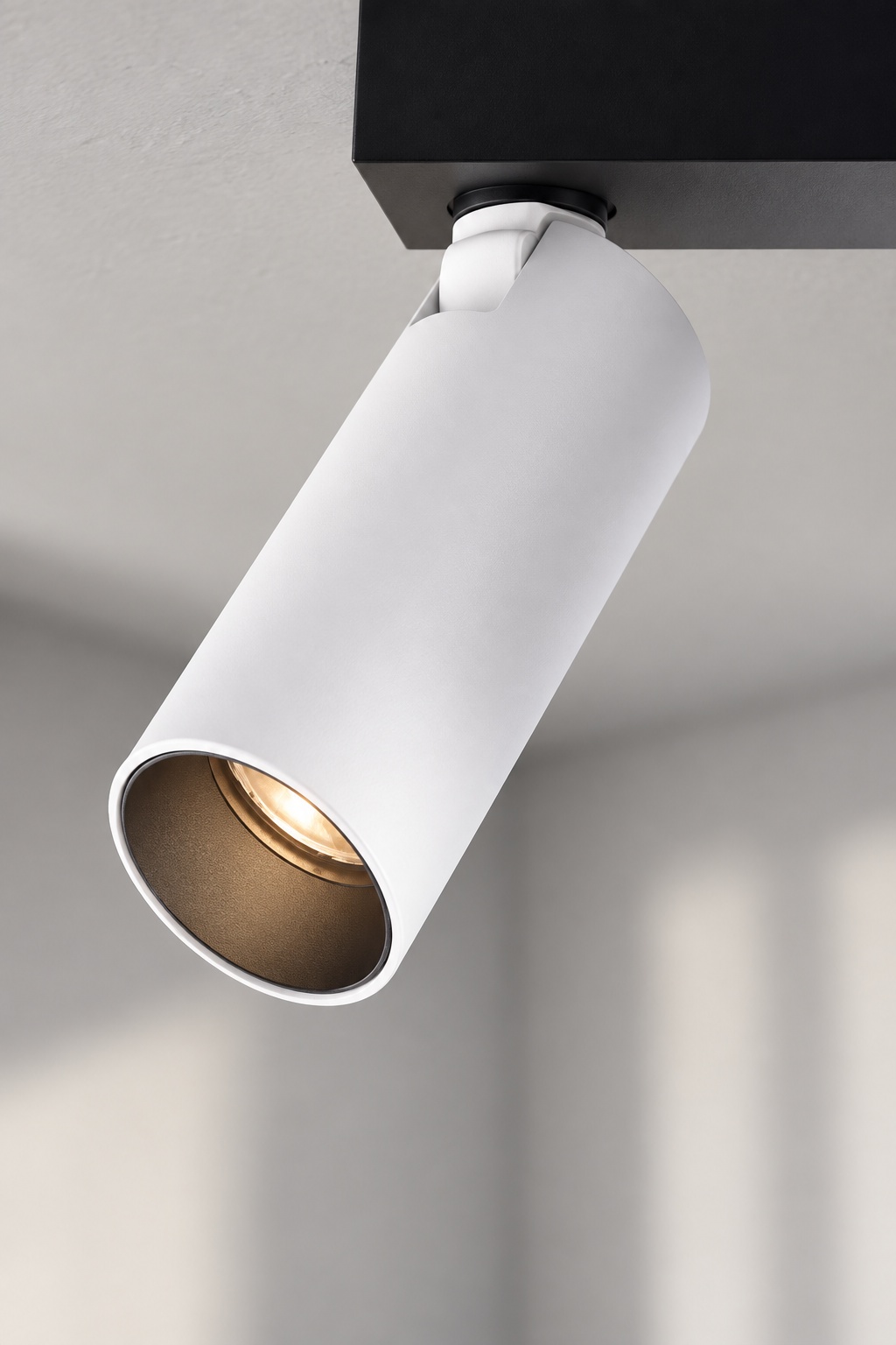 Spot cylindrique orientable blanc - vue 5