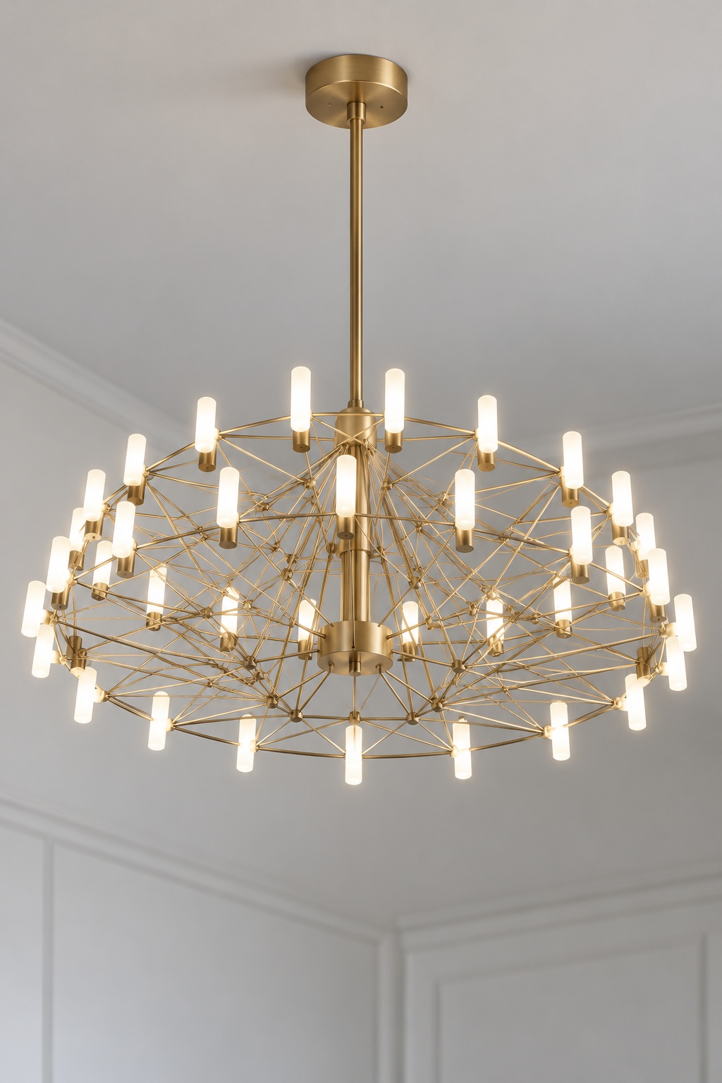 Lustre géométrique à lumières tubulaires - vue 5