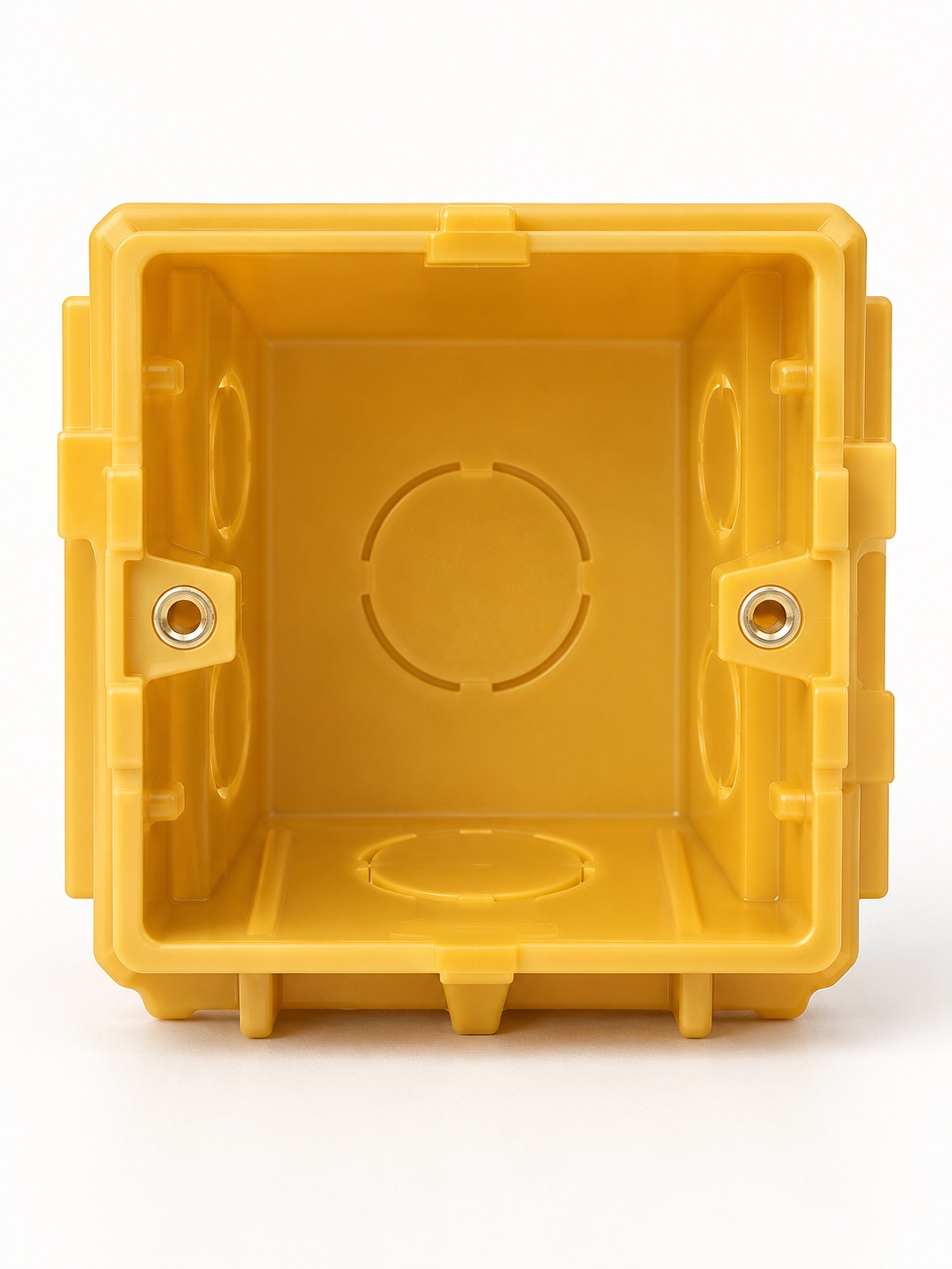 Boîte d’encastrement simple jaune - vue 2