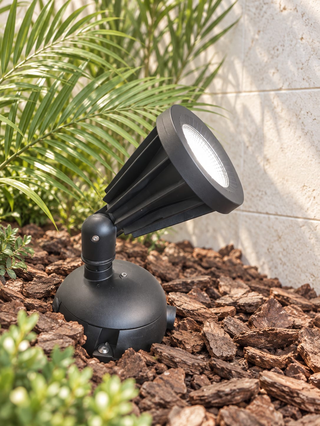 Spot orientable noir sur socle - vue 2