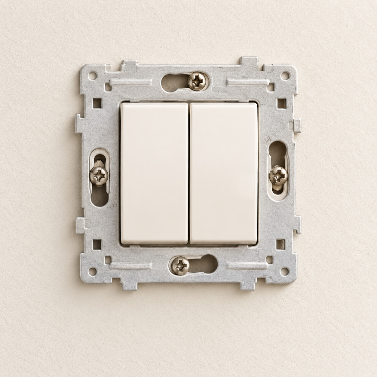 Mécanisme d’interrupteur double blanc A - vue 4