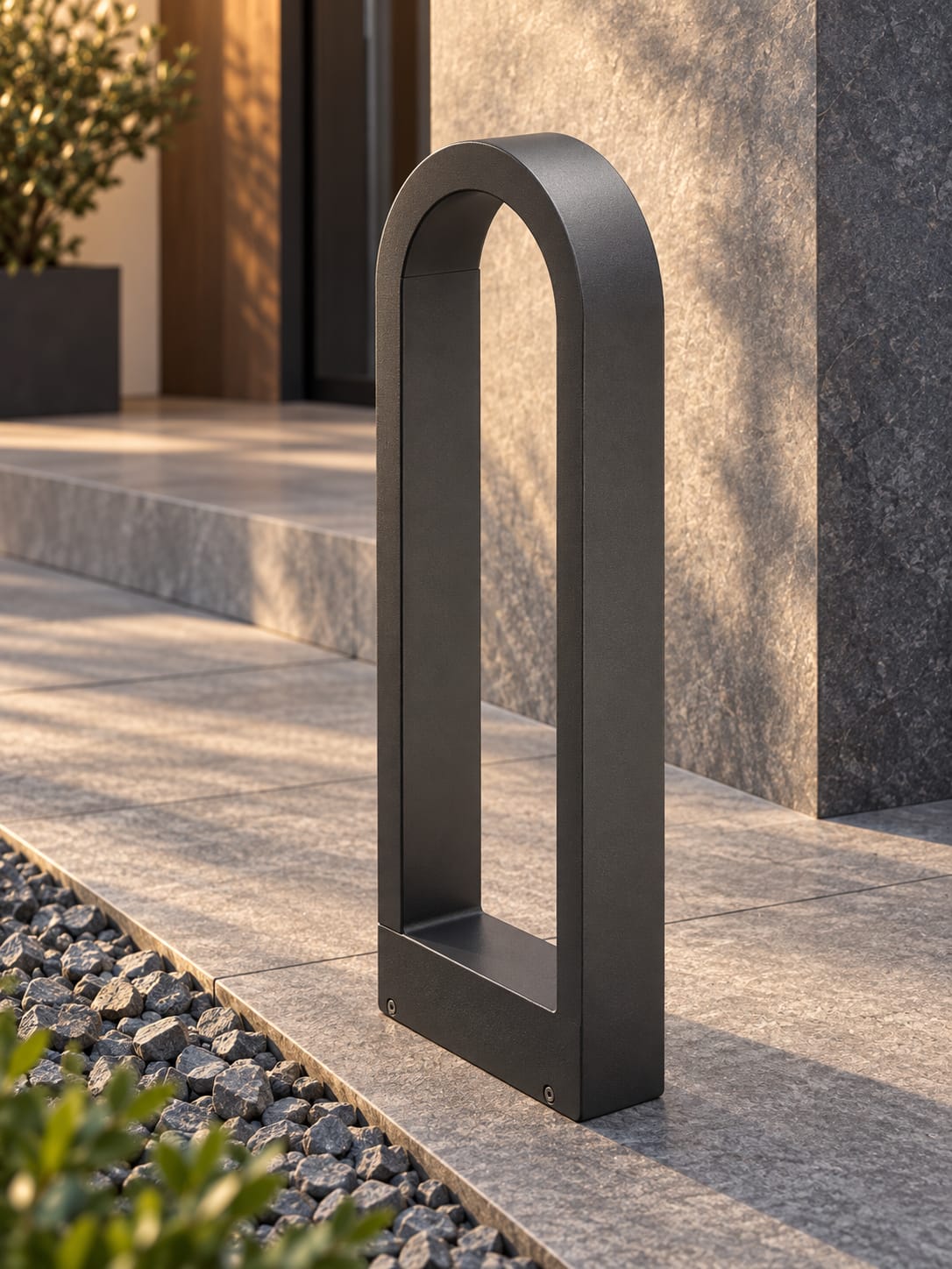 Borne de jardin arche anthracite - vue 2