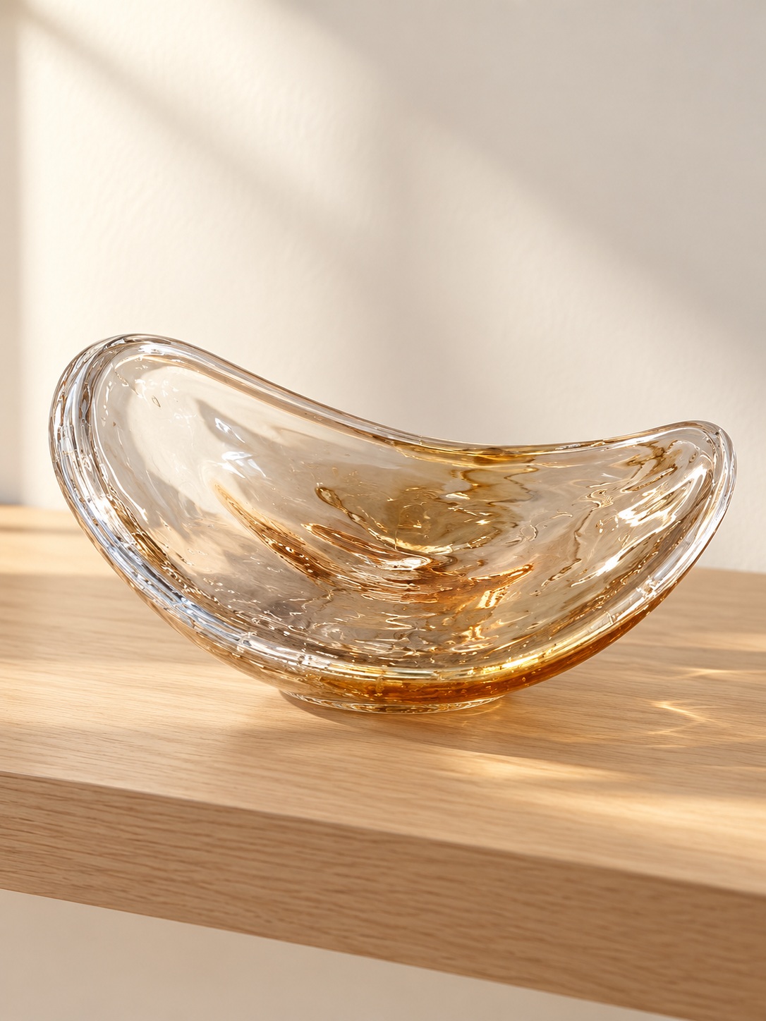 Coupelle décorative en verre ambré - vue 2