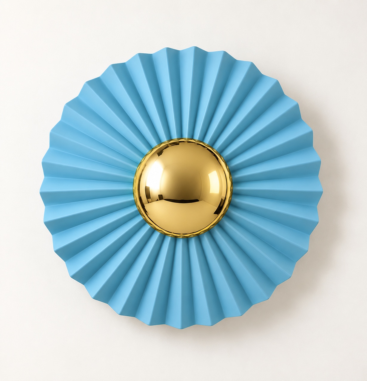 Applique décorative bleue plissée - vue 5