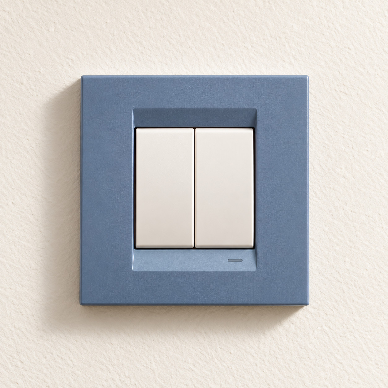 Interrupteur double bleu ardoise - vue 4