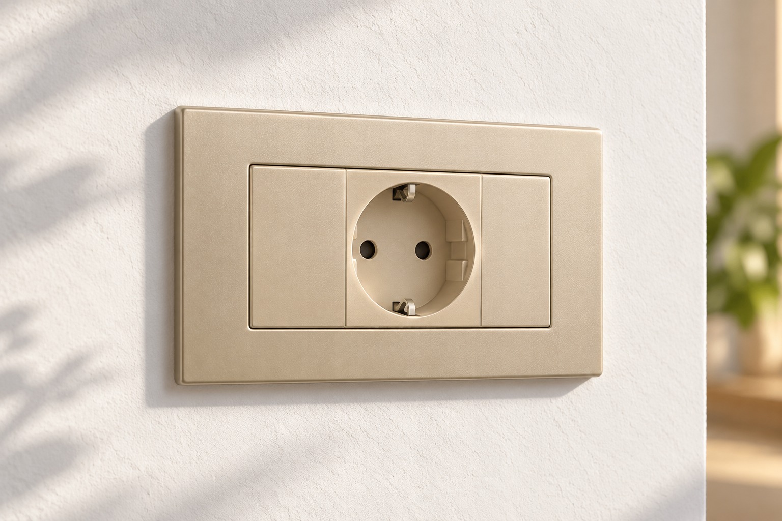 Prise de courant modulaire champagne - vue 3