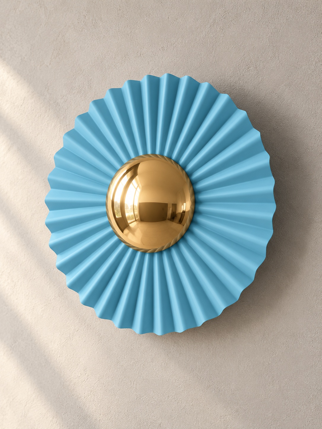 Applique décorative bleue plissée - vue 4