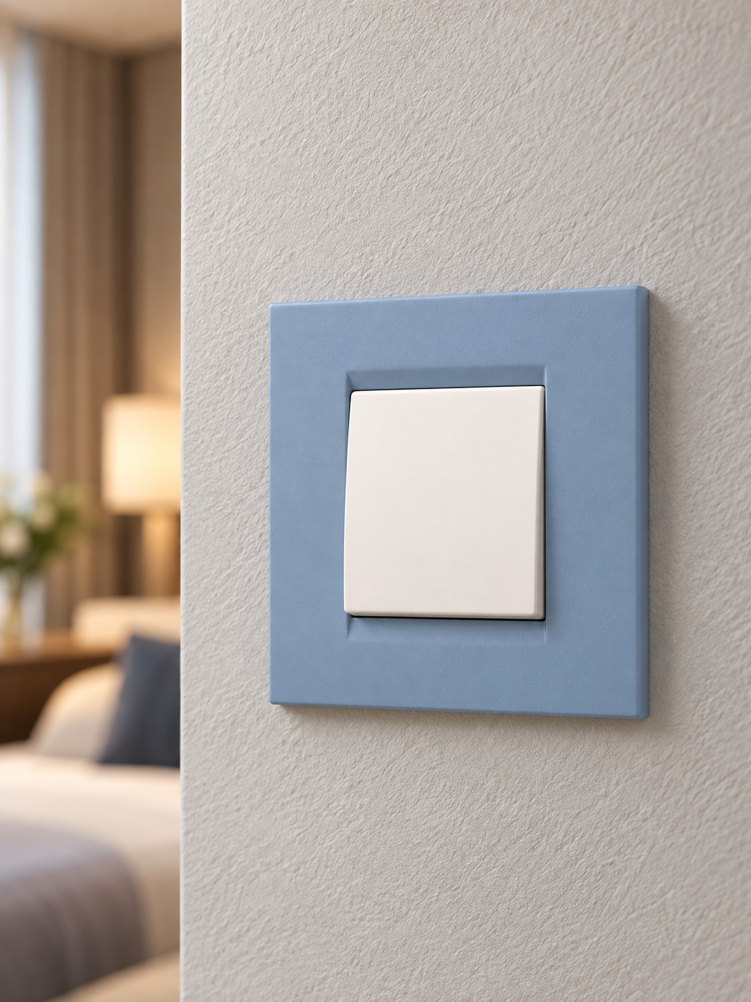Interrupteur simple bleu clair - vue 5