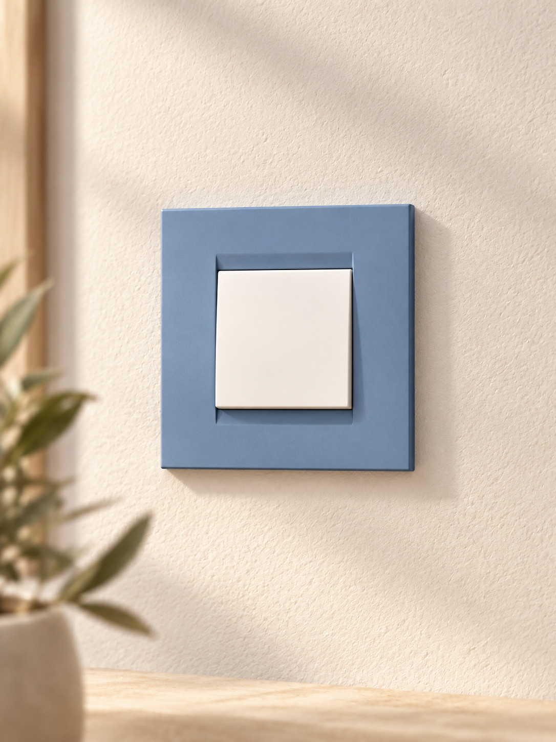 Interrupteur simple bleu clair - vue 4