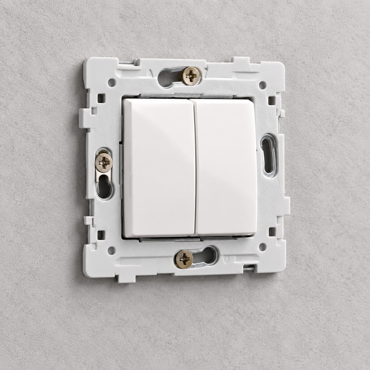 Mécanisme d’interrupteur double blanc A - vue 5