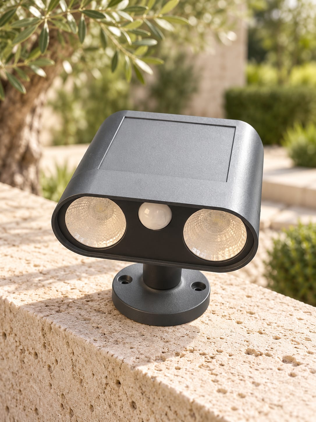 Projecteur compact anthracite à double optique - vue 3