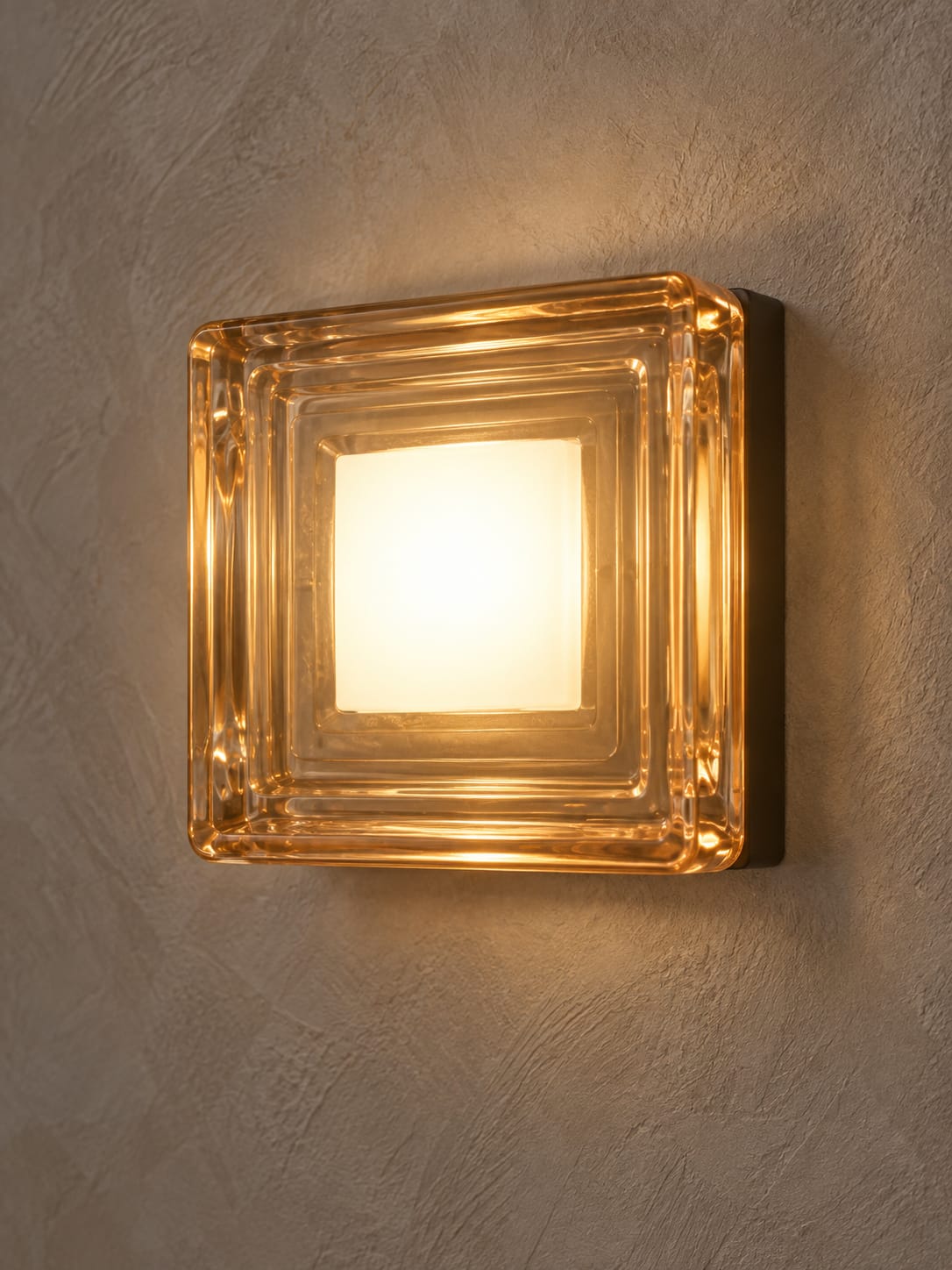 Applique  carrée fumée à reliefs - vue 4