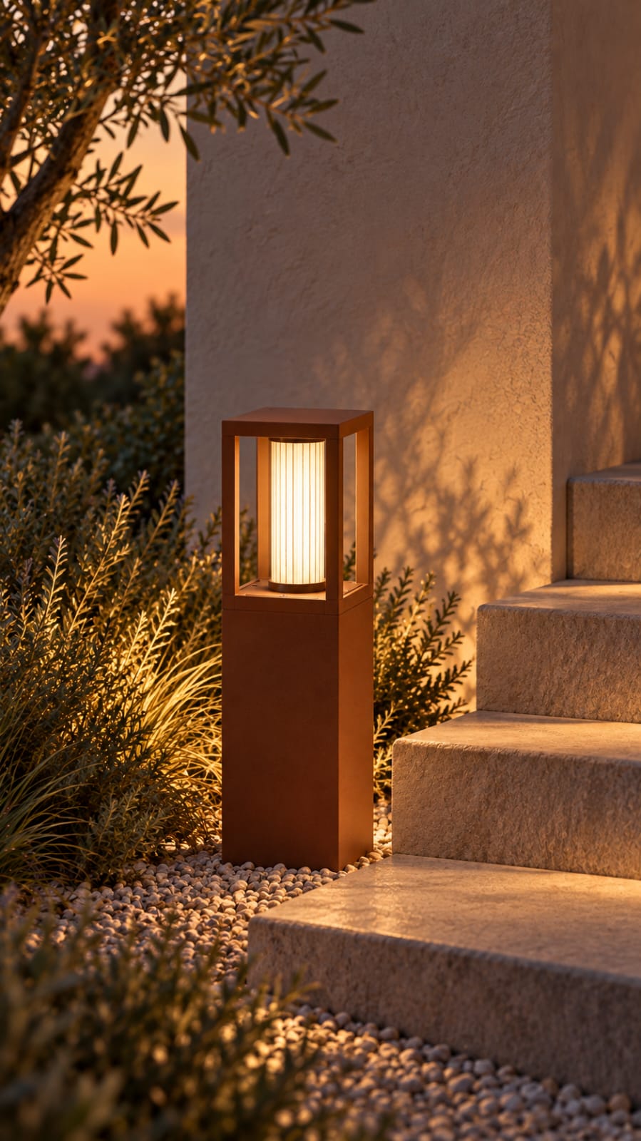 Borne de jardin compacte à cadre ouvert, finition terracotta - vue 4