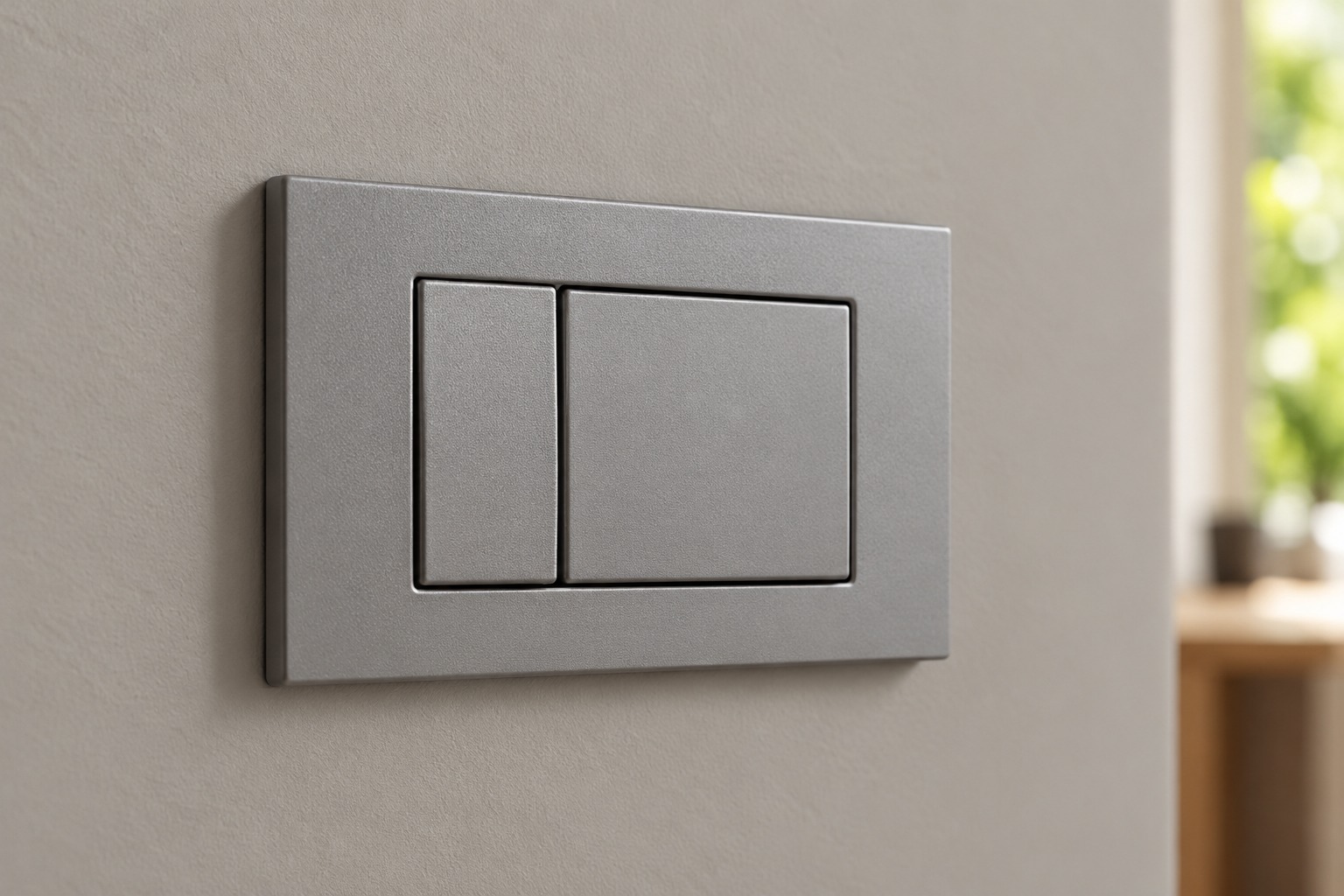 Interrupteur modulaire gris à deux touches - vue 5
