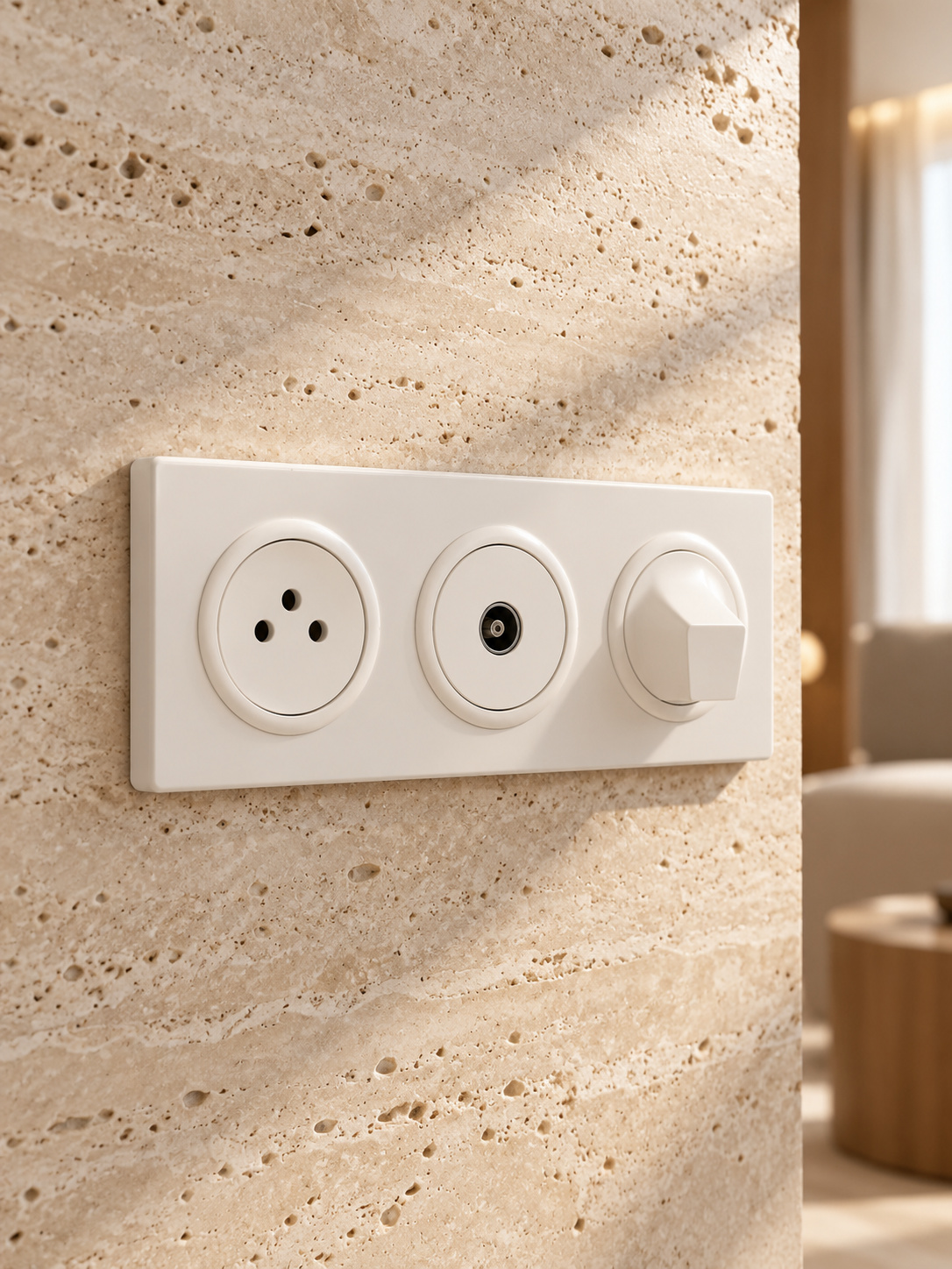 Ensemble horizontal blanc à trois modules - vue 5